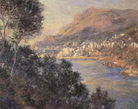 Claude Monet Monte Carlo vu de Roquebrune Sweden oil painting art